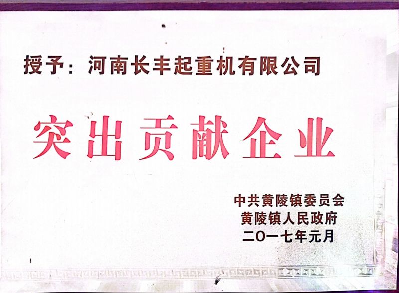 2017突出贡献企业